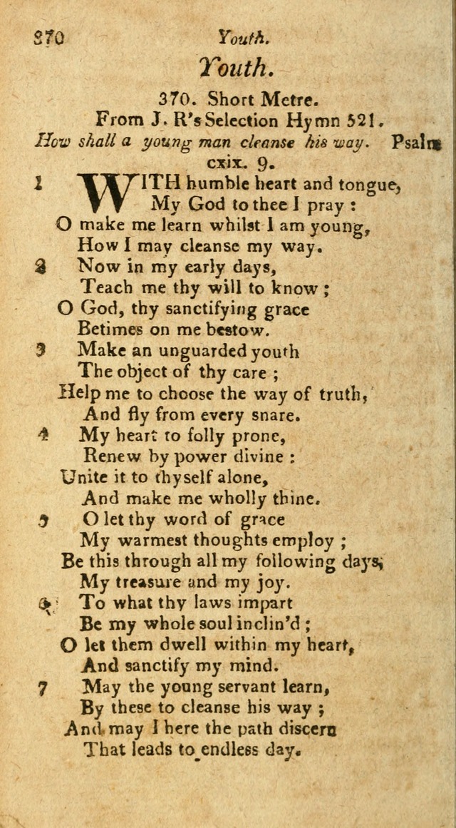 A Selection of Hymns & Psalms: from the most approved authors: principally from Watts & Rippon: together with originals page 326