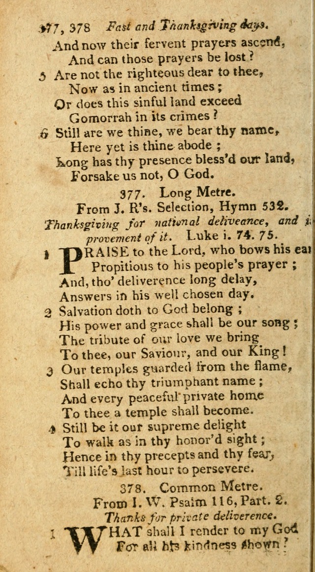 A Selection of Hymns & Psalms: from the most approved authors: principally from Watts & Rippon: together with originals page 332