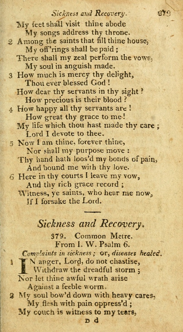 A Selection of Hymns & Psalms: from the most approved authors: principally from Watts & Rippon: together with originals page 333