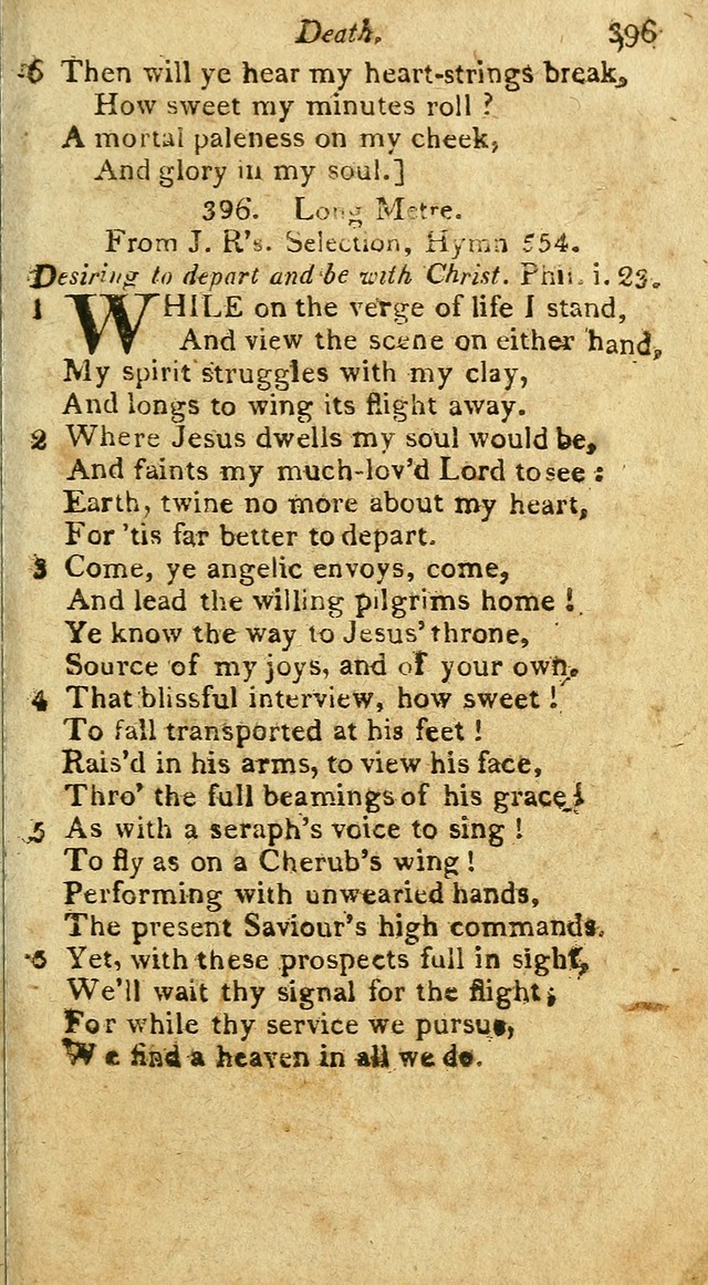 A Selection of Hymns & Psalms: from the most approved authors: principally from Watts & Rippon: together with originals page 347