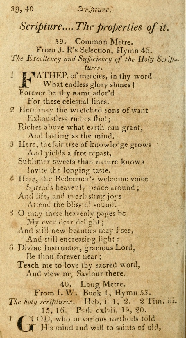 A Selection of Hymns & Psalms: from the most approved authors: principally from Watts & Rippon: together with originals page 56