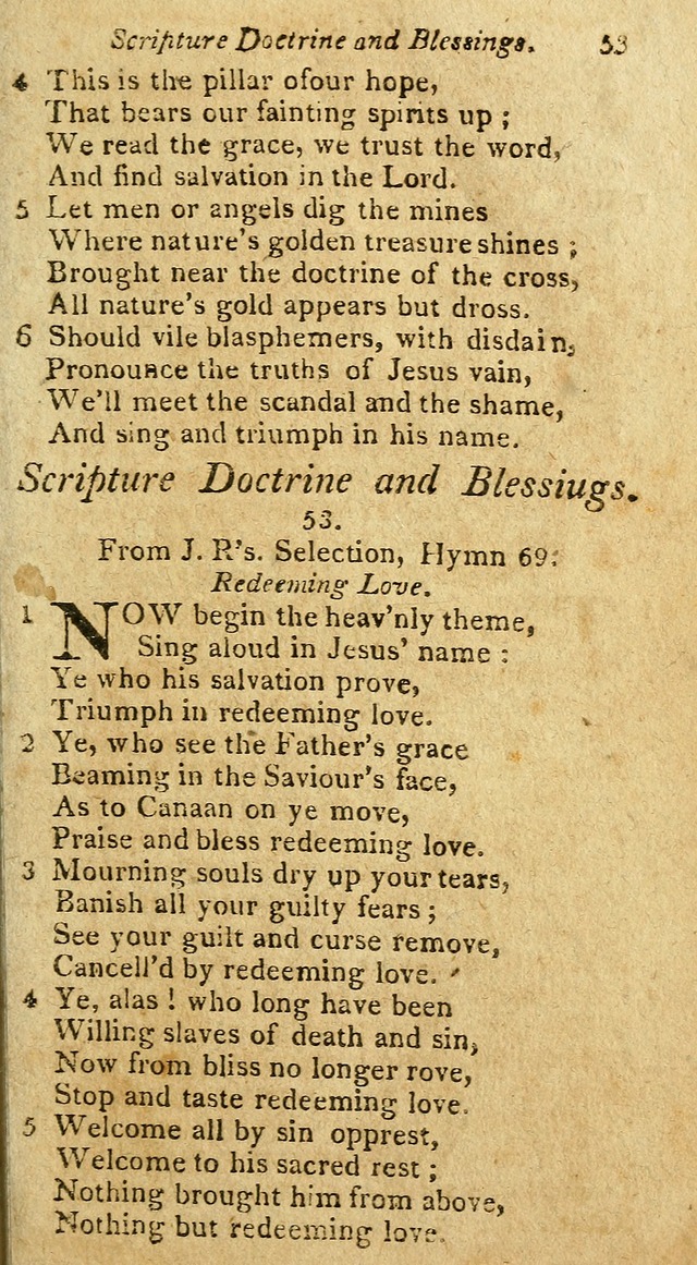 A Selection of Hymns & Psalms: from the most approved authors: principally from Watts & Rippon: together with originals page 67