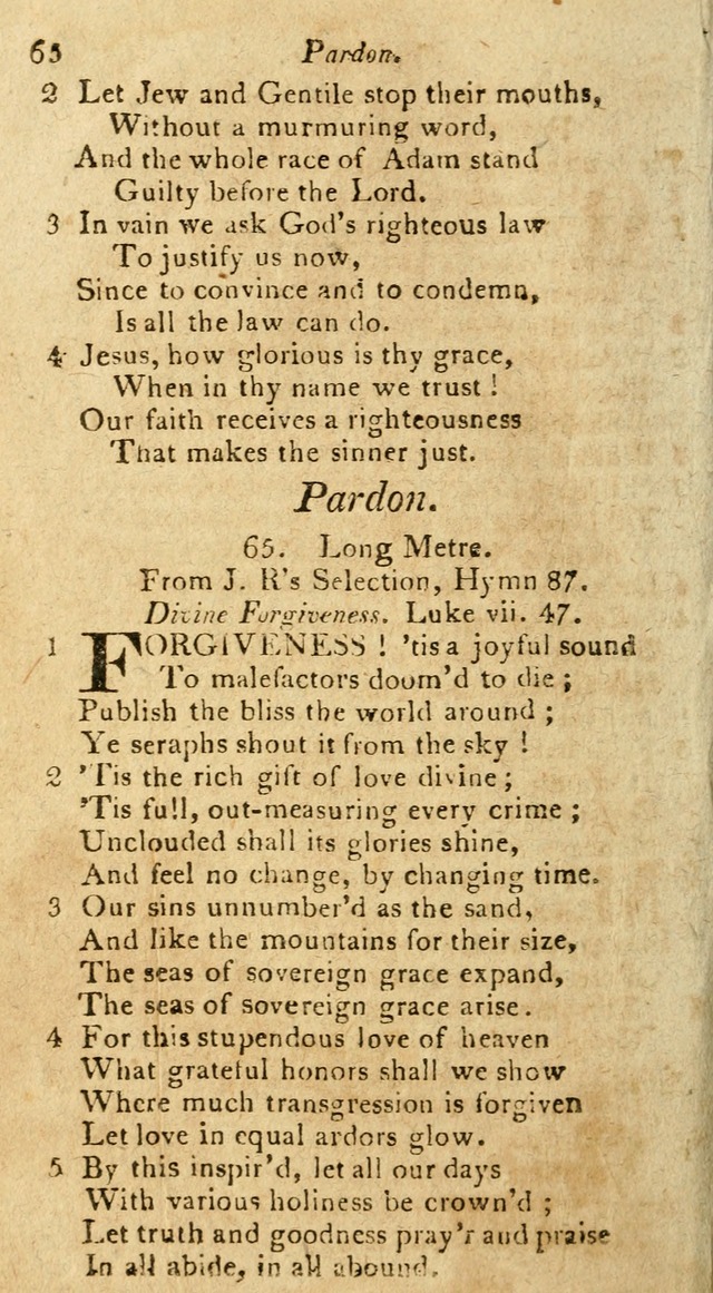 A Selection of Hymns & Psalms: from the most approved authors: principally from Watts & Rippon: together with originals page 76