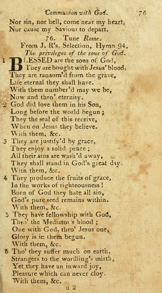 A Selection of Hymns & Psalms: from the most approved authors: principally from Watts & Rippon: together with originals page 85