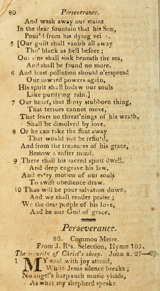 A Selection of Hymns & Psalms: from the most approved authors: principally from Watts & Rippon: together with originals page 88