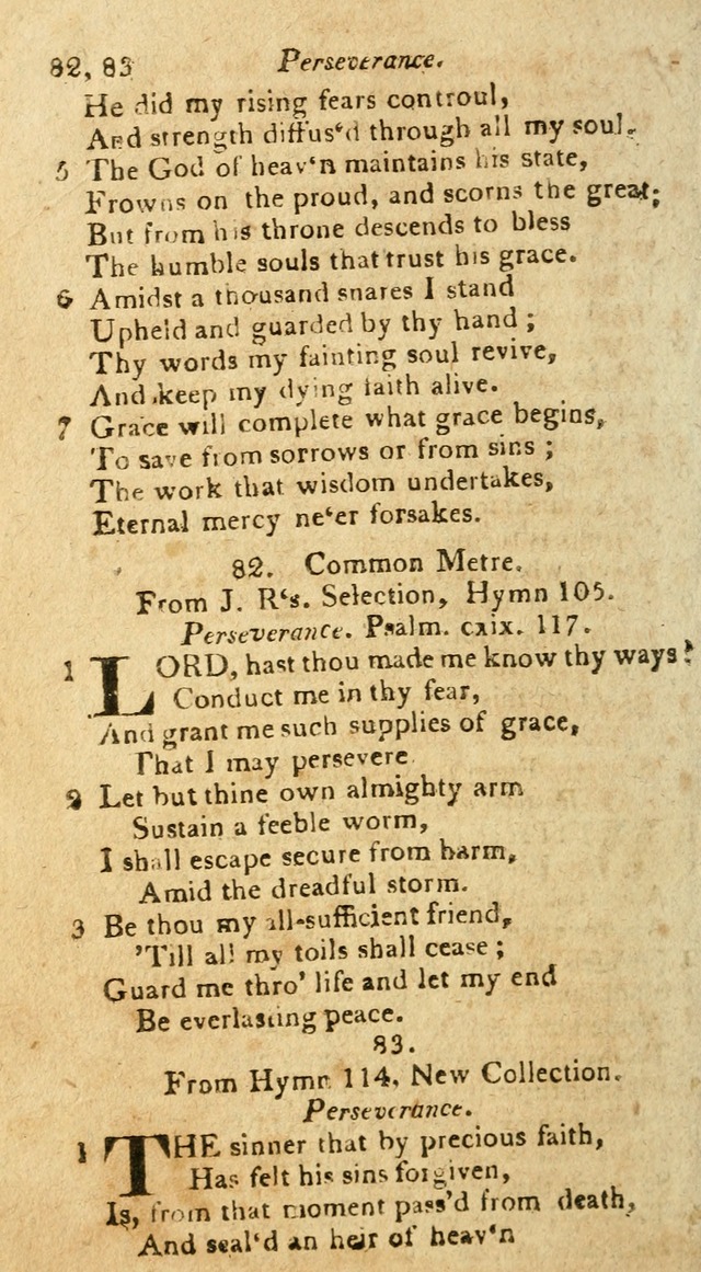 A Selection of Hymns & Psalms: from the most approved authors: principally from Watts & Rippon: together with originals page 90