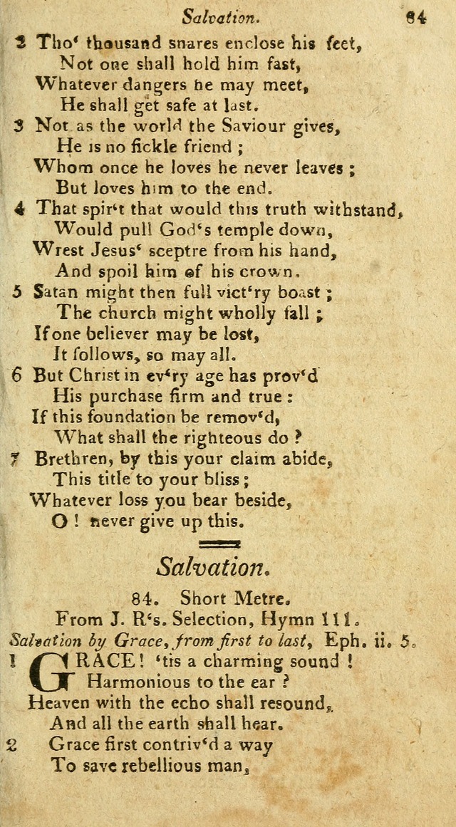 A Selection of Hymns & Psalms: from the most approved authors: principally from Watts & Rippon: together with originals page 91