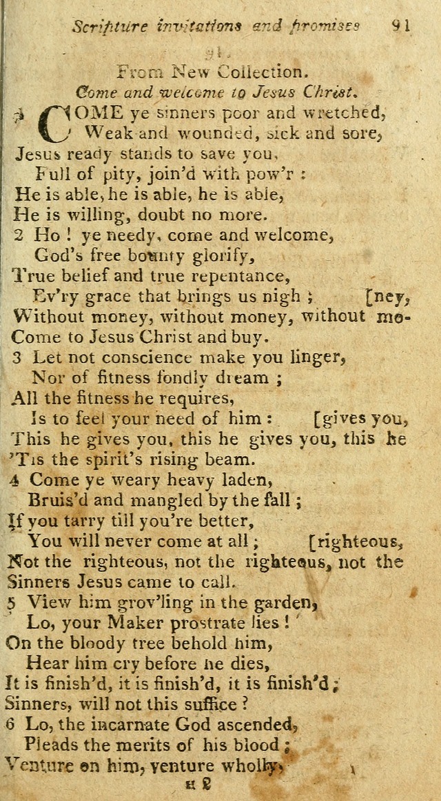 A Selection of Hymns & Psalms: from the most approved authors: principally from Watts & Rippon: together with originals page 97