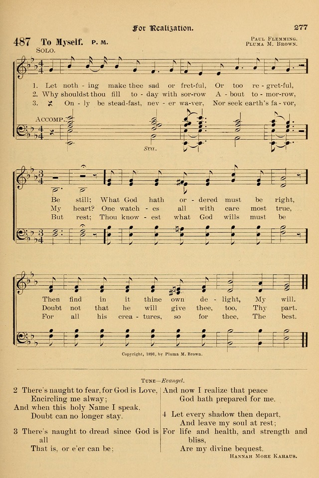 Song-Hymnal of Praise and Joy: a selection of spiritual songs, old and new page 276