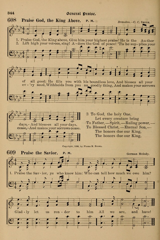 Song-Hymnal of Praise and Joy: a selection of spiritual songs, old and new page 335