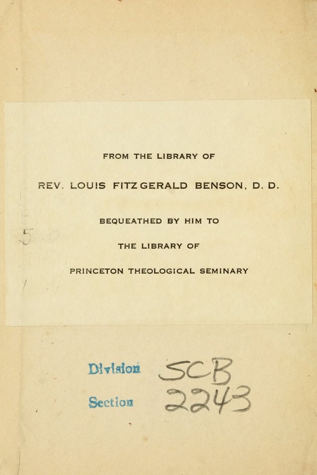 A Selection of Hymns: printed only for the use of the sabbath school of the Tenth Presbyterian Church, of Philadelphia page 3