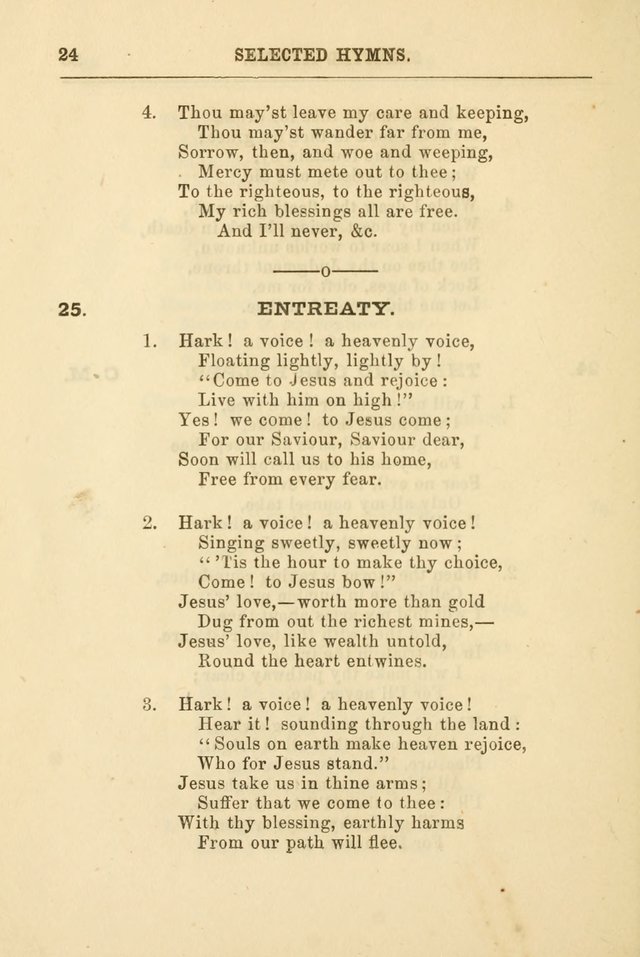 A Selection of Hymns: printed only for the use of the sabbath school of the Tenth Presbyterian Church, of Philadelphia page 31