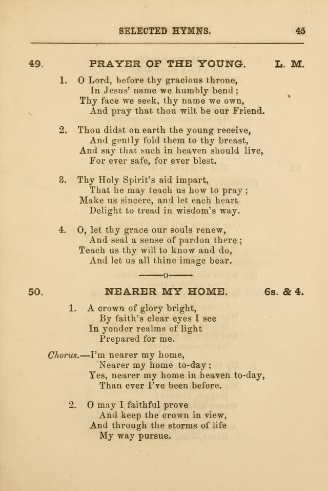 A Selection of Hymns: printed only for the use of the sabbath school of the Tenth Presbyterian Church, of Philadelphia page 52