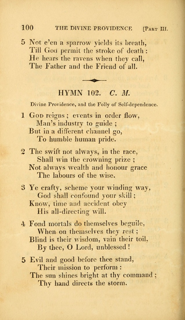 A Selection of Hymns and Psalms: for social and private worship (3rd ed. corr.) page 100