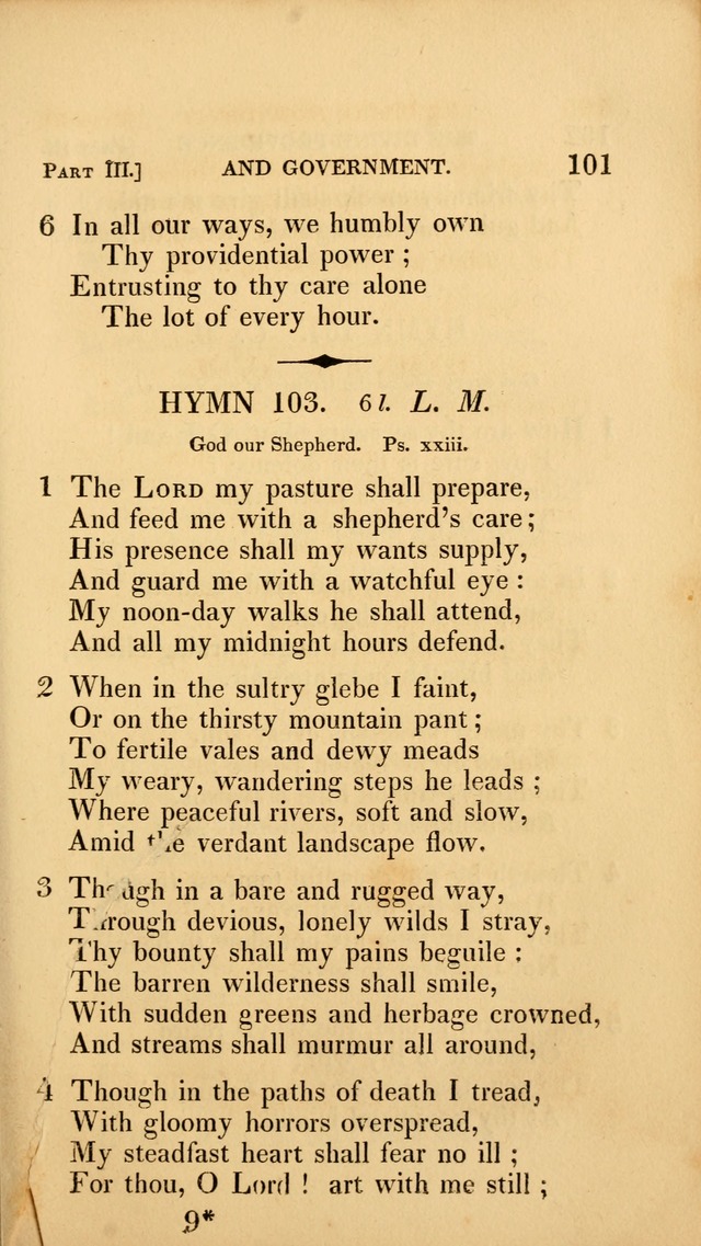 A Selection of Hymns and Psalms: for social and private worship (3rd ed. corr.) page 101