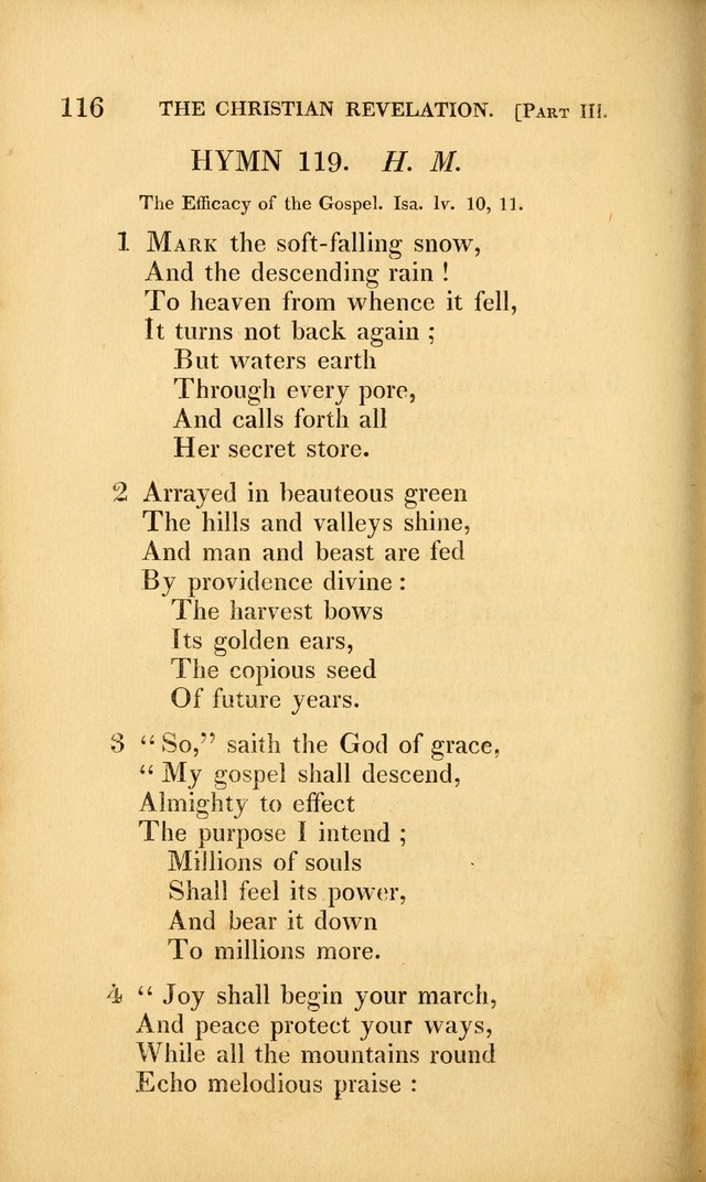 A Selection of Hymns and Psalms: for social and private worship (3rd ed. corr.) page 116