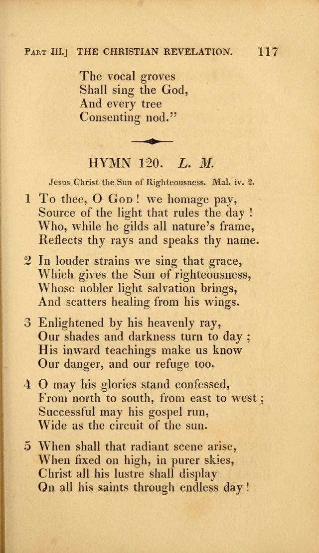 A Selection of Hymns and Psalms: for social and private worship (3rd ed. corr.) page 117