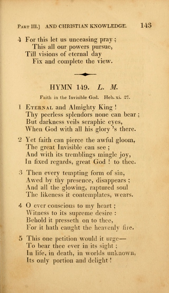 A Selection of Hymns and Psalms: for social and private worship (3rd ed. corr.) page 143