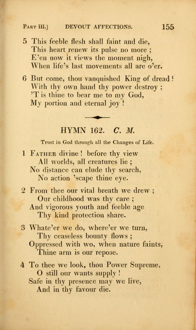 A Selection of Hymns and Psalms: for social and private worship (3rd ed. corr.) page 155