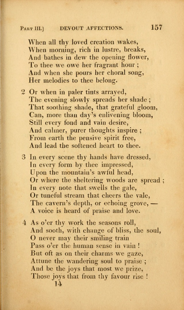 A Selection of Hymns and Psalms: for social and private worship (3rd ed. corr.) page 157