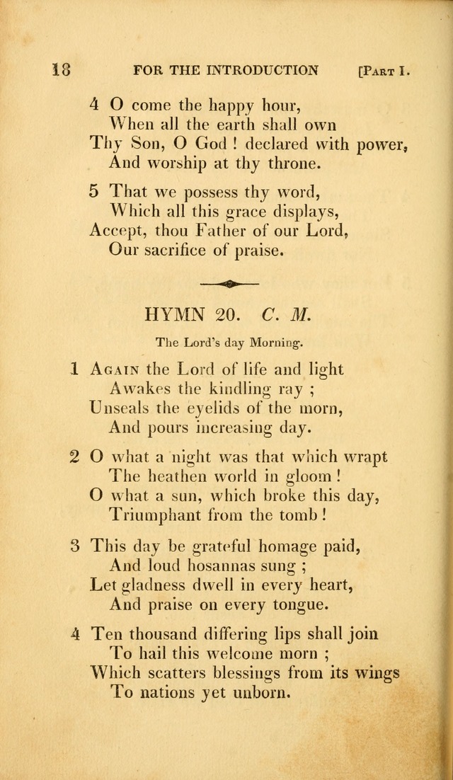 A Selection of Hymns and Psalms: for social and private worship (3rd ed. corr.) page 18