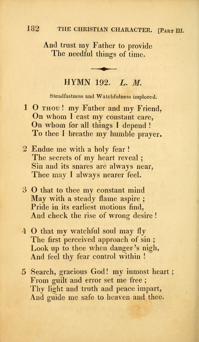 A Selection of Hymns and Psalms: for social and private worship (3rd ed. corr.) page 182