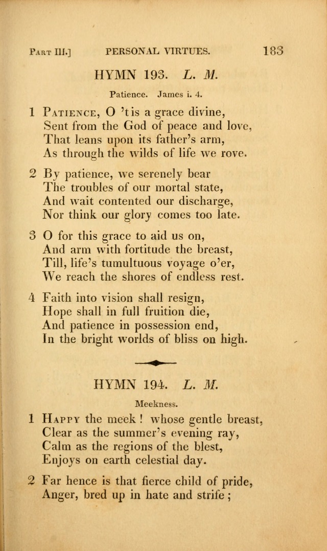 A Selection of Hymns and Psalms: for social and private worship (3rd ed. corr.) page 183