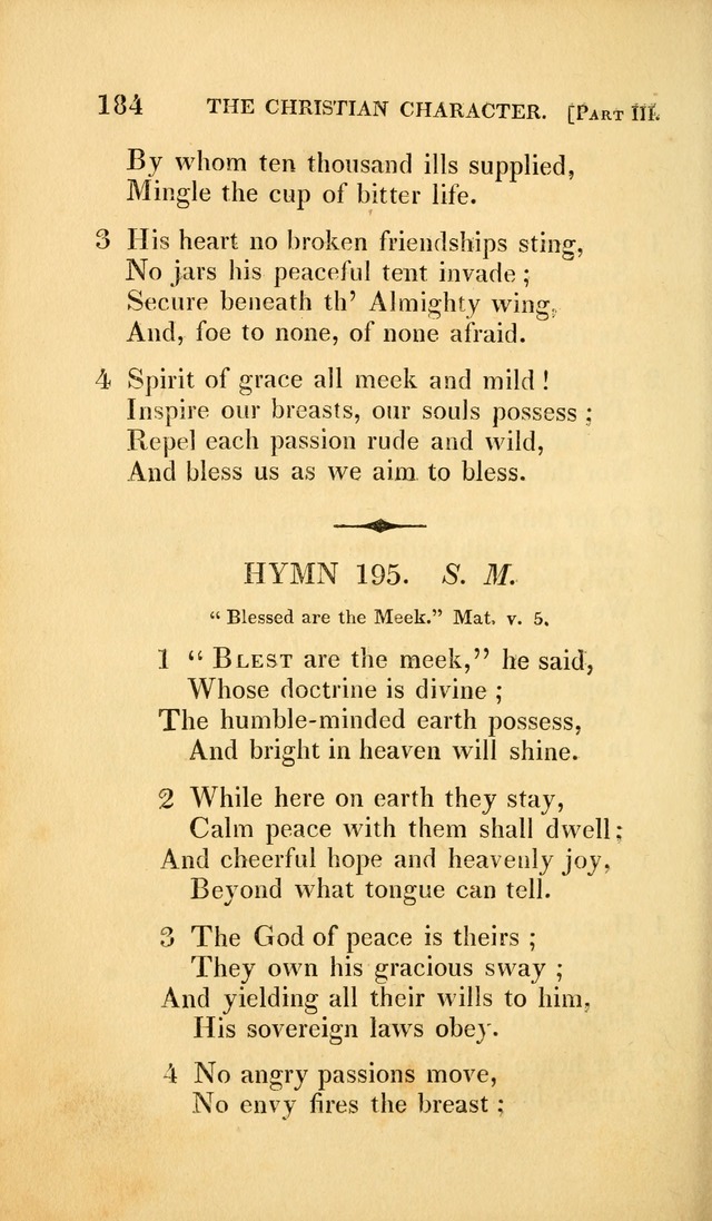 A Selection of Hymns and Psalms: for social and private worship (3rd ed. corr.) page 184