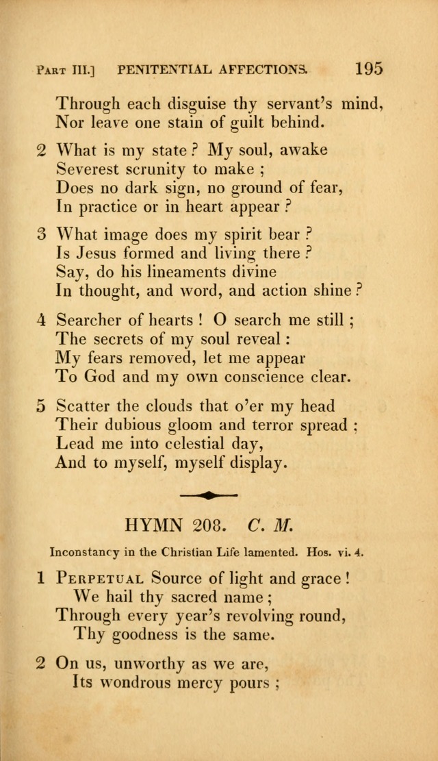 A Selection of Hymns and Psalms: for social and private worship (3rd ed. corr.) page 195