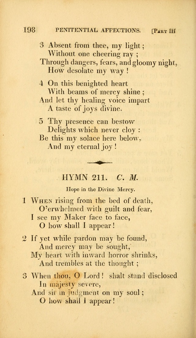 A Selection of Hymns and Psalms: for social and private worship (3rd ed. corr.) page 198