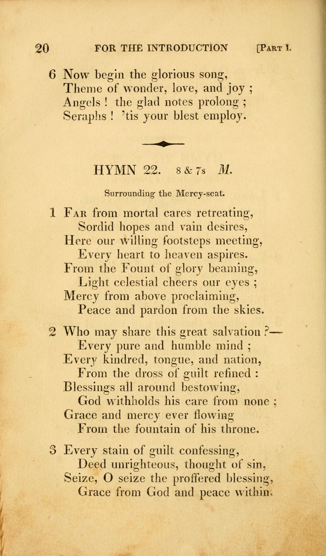 A Selection of Hymns and Psalms: for social and private worship (3rd ed. corr.) page 20