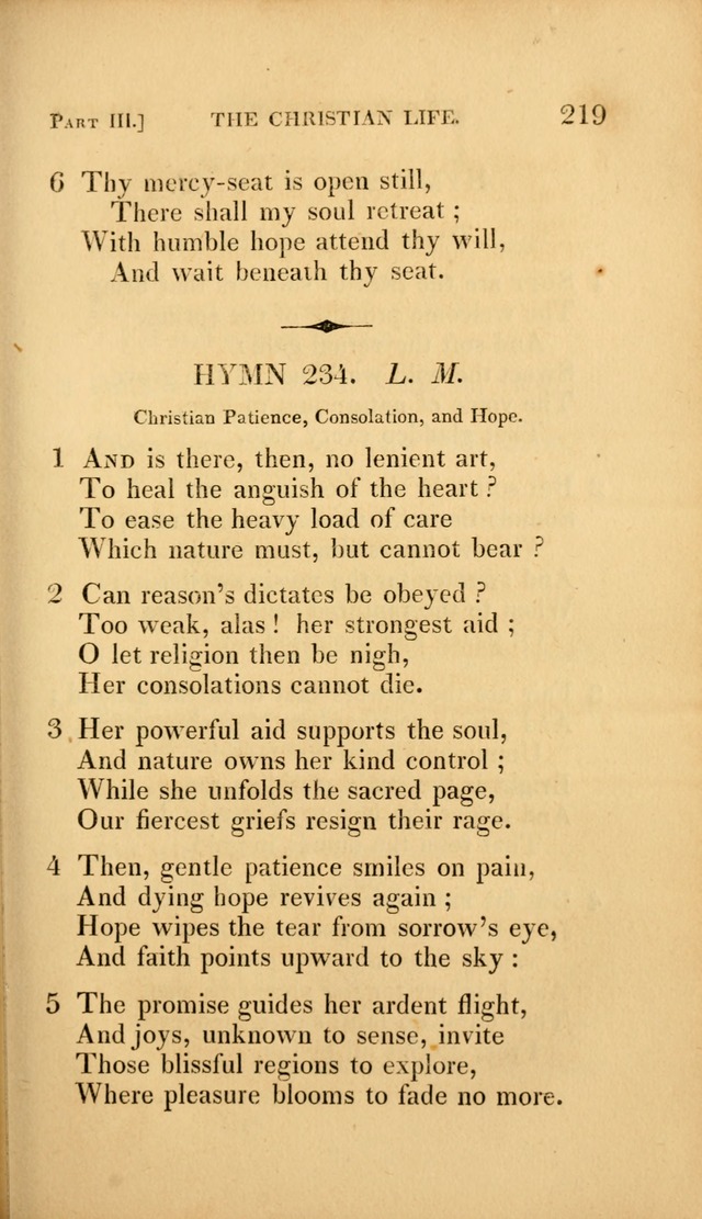 A Selection of Hymns and Psalms: for social and private worship (3rd ed. corr.) page 219