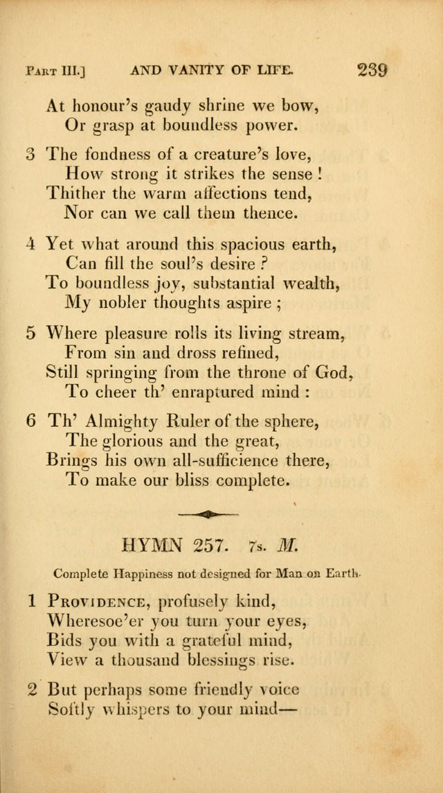 A Selection of Hymns and Psalms: for social and private worship (3rd ed. corr.) page 239