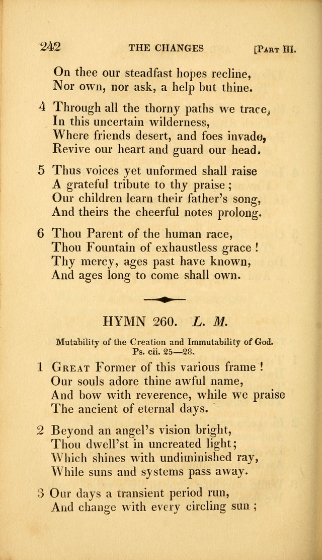 A Selection of Hymns and Psalms: for social and private worship (3rd ed. corr.) page 242