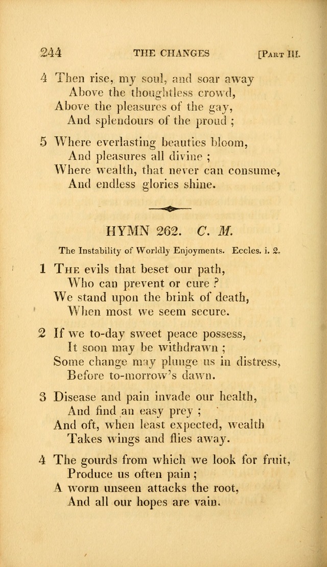 A Selection of Hymns and Psalms: for social and private worship (3rd ed. corr.) page 244