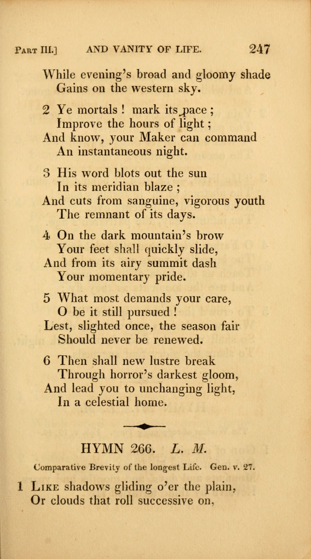 A Selection of Hymns and Psalms: for social and private worship (3rd ed. corr.) page 247