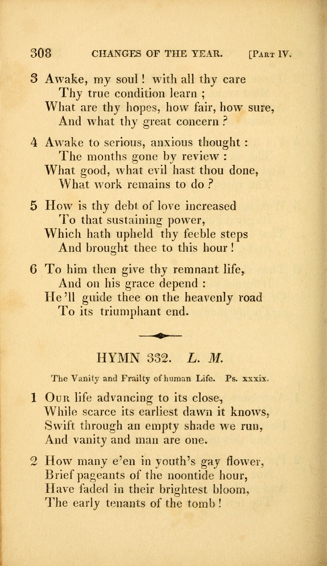 A Selection of Hymns and Psalms: for social and private worship (3rd ed. corr.) page 320