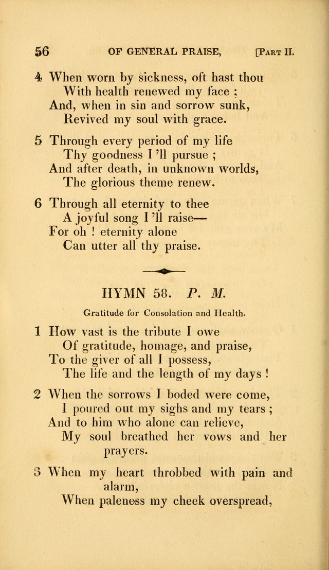 A Selection of Hymns and Psalms: for social and private worship (3rd ed. corr.) page 56