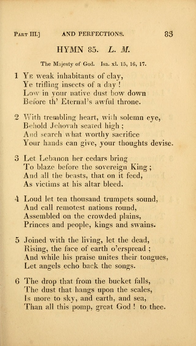 A Selection of Hymns and Psalms: for social and private worship (3rd ed. corr.) page 83