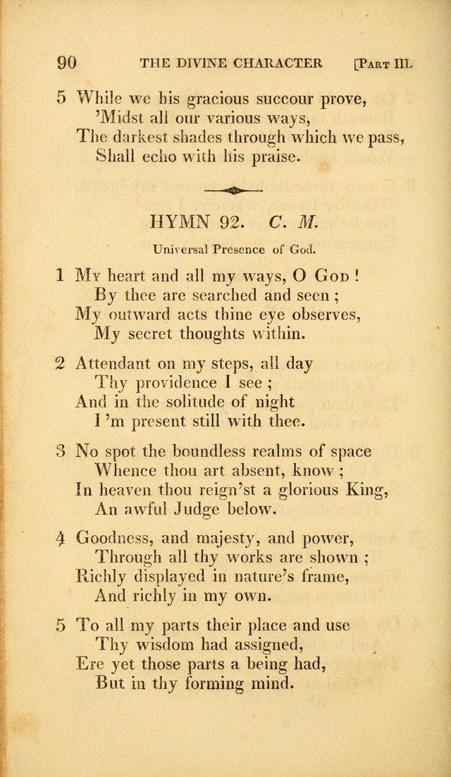 A Selection of Hymns and Psalms: for social and private worship (3rd ed. corr.) page 90