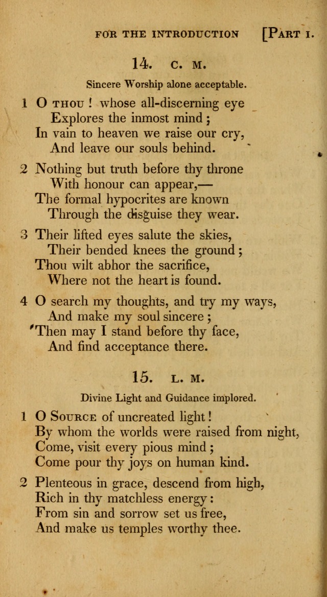 A Selection of Hymns and Psalms for Social and Private Worship (6th ed.) page 12