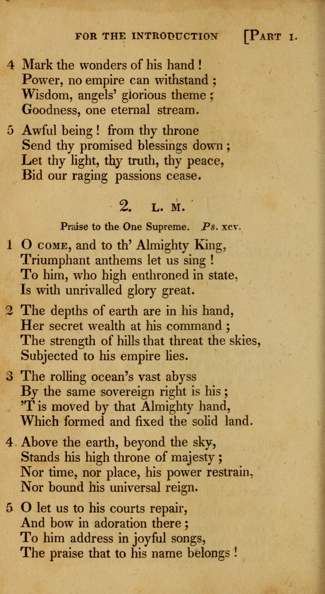 A Selection of Hymns and Psalms for Social and Private Worship (6th ed.) page 2