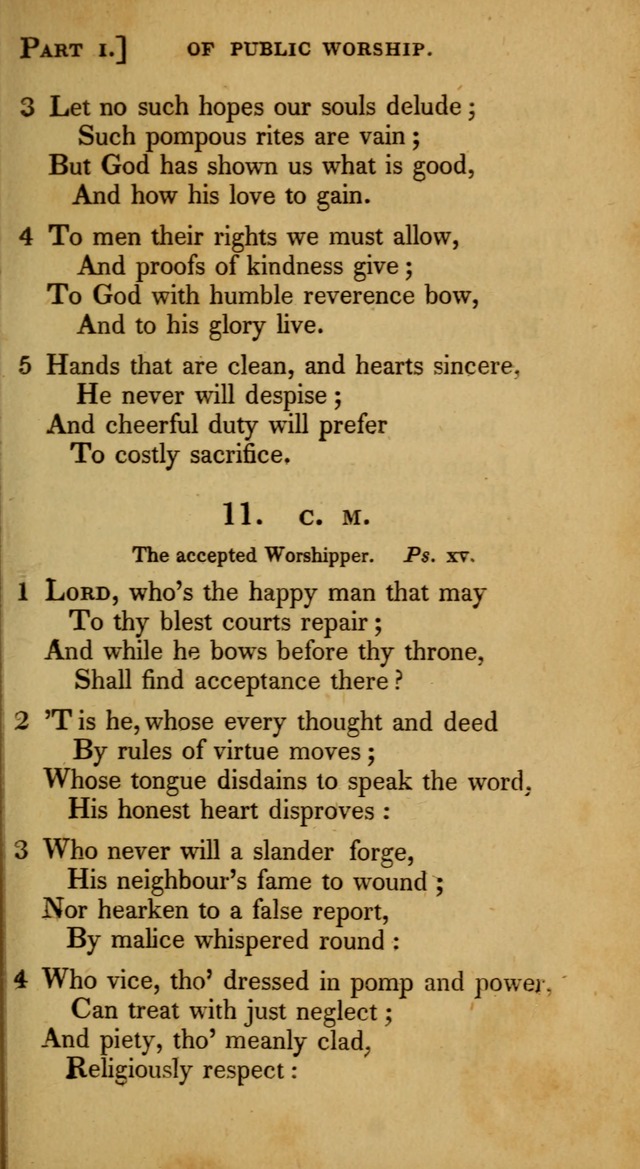 A Selection of Hymns and Psalms for Social and Private Worship (6th ed.) page 9