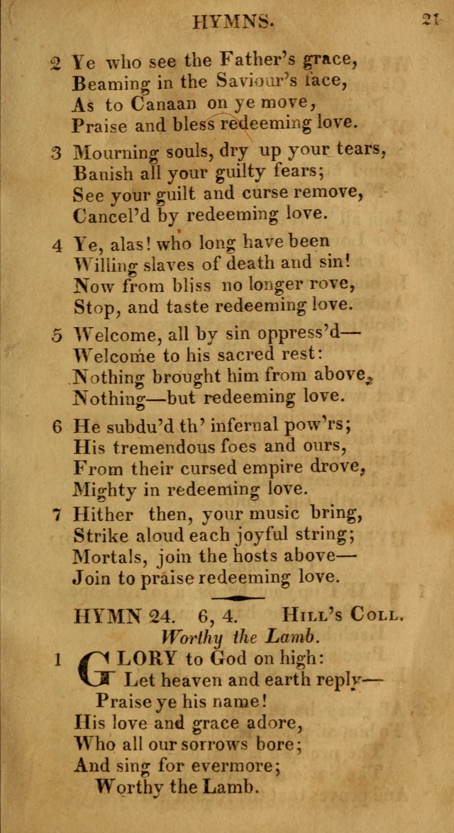 Selection of Hymns, for Public Worship designed to be used with Watts