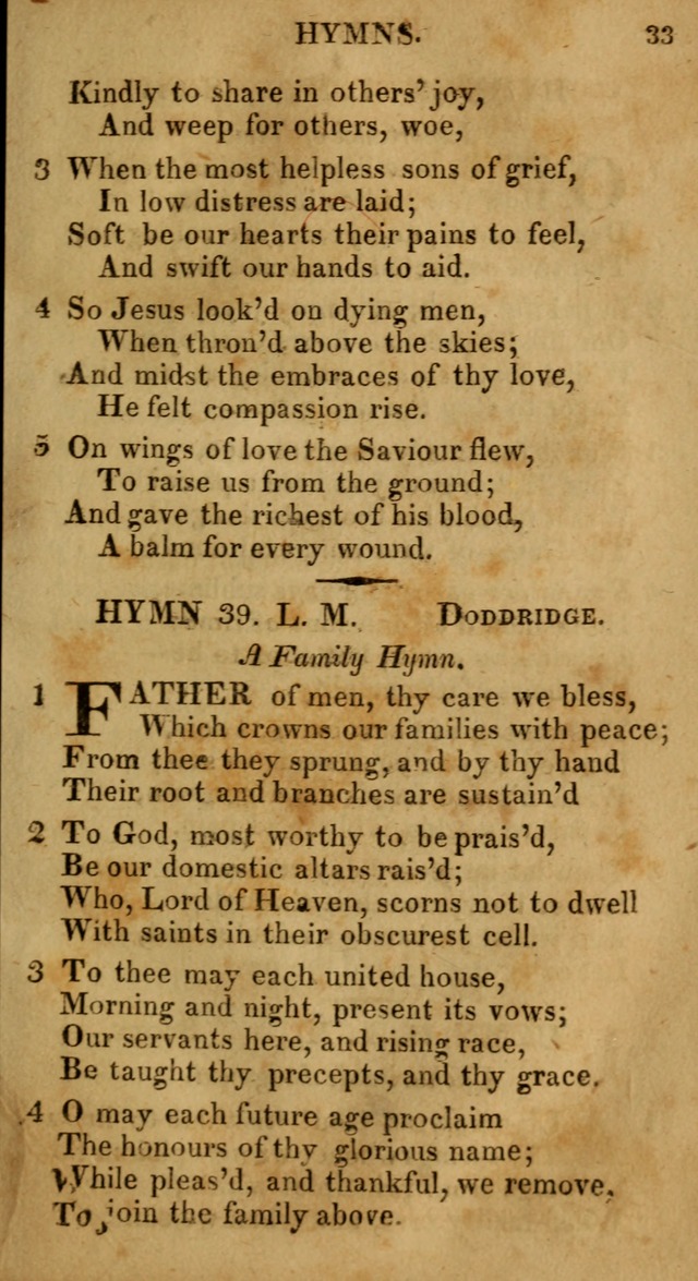 Selection of Hymns, for Public Worship designed to be used with Watts