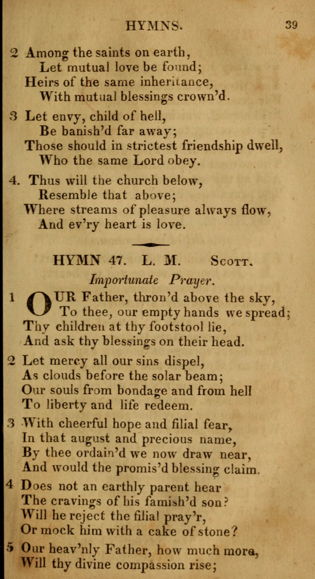 Selection of Hymns, for Public Worship designed to be used with Watts