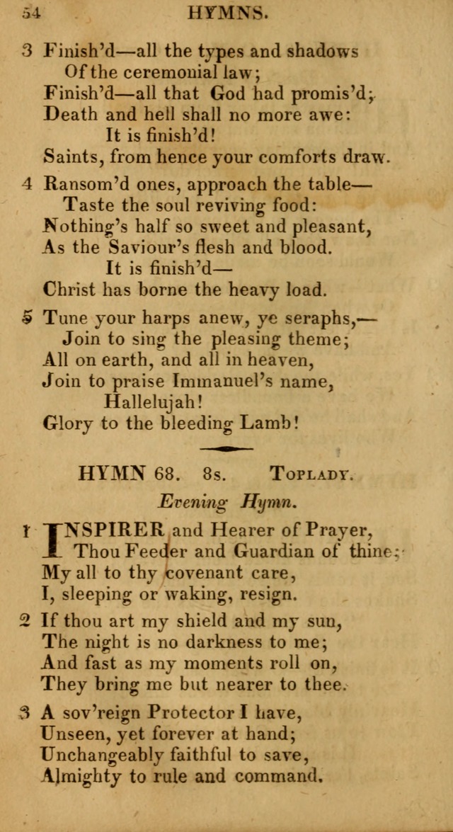 Selection of Hymns, for Public Worship designed to be used with Watts