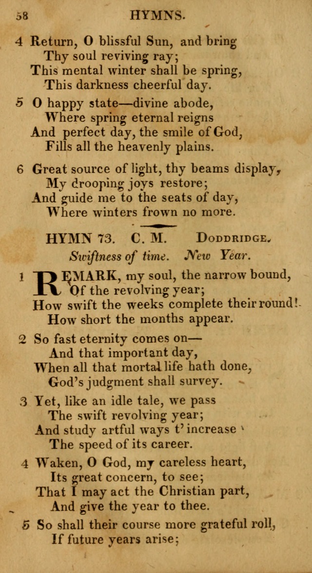 Selection of Hymns, for Public Worship designed to be used with Watts