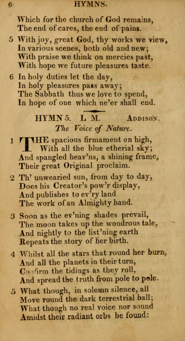 Selection of Hymns, for Public Worship designed to be used with Watts