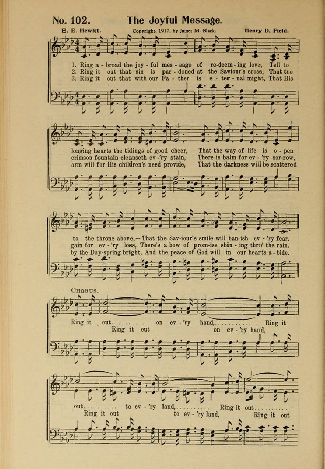 Songs of Help: for the Sunday school, evangelistic and church services page 102